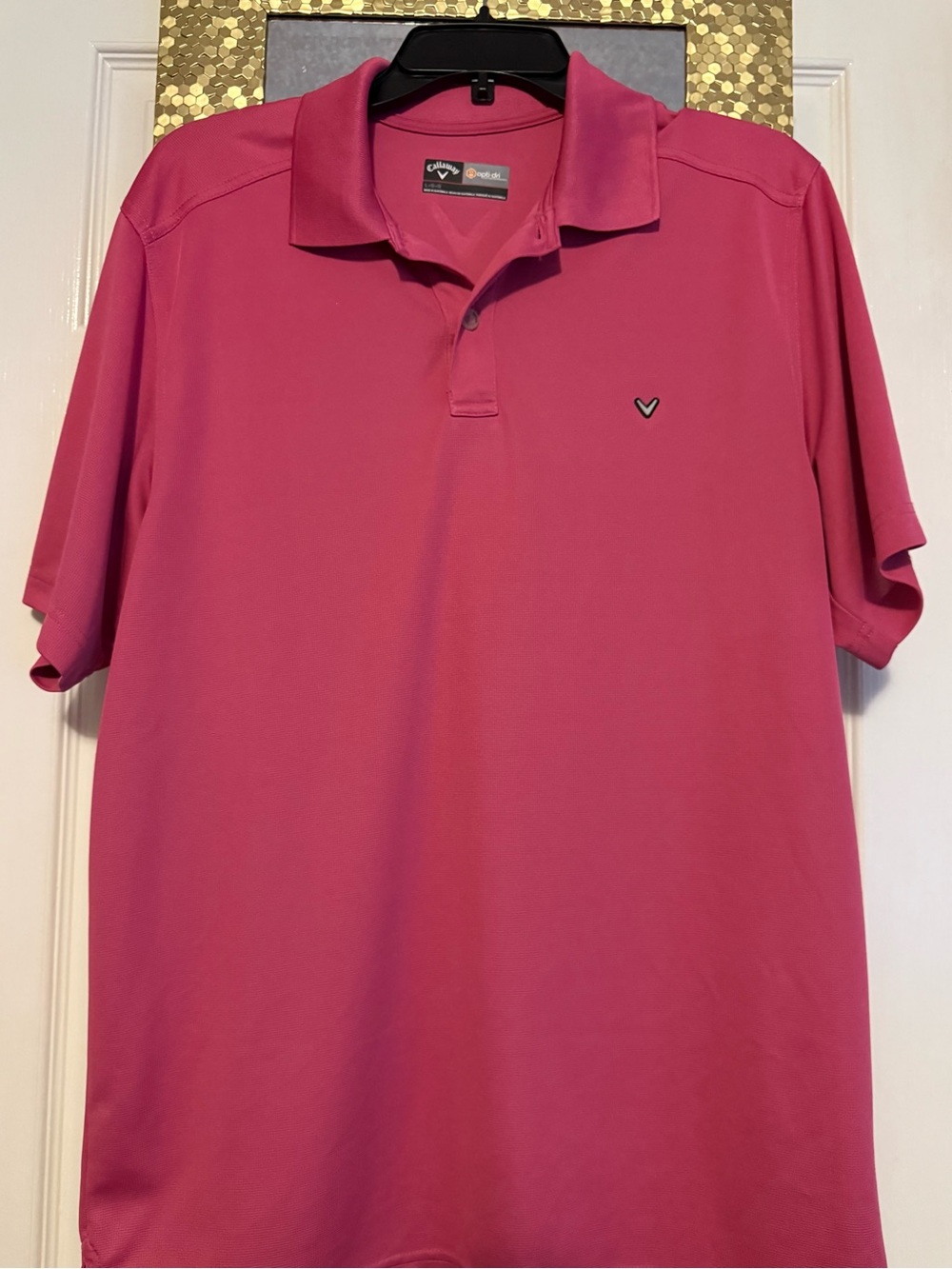 Callaway Men’s Hot Pink Performance Golf Polo